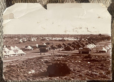 ORIGINAL RARE WWI PHOTOGRAPH OF MILITARY TENTS IN BRITISH INDIA WW1