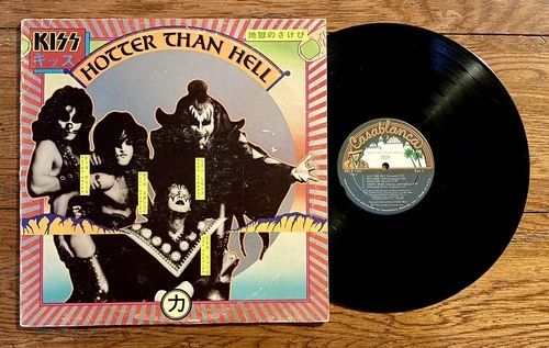 KISS⚡️Hotter Than Hell 1974 LP⚡️(VG) BOGART LABEL⚡️Vinyl AUCOIN Ace Frehley