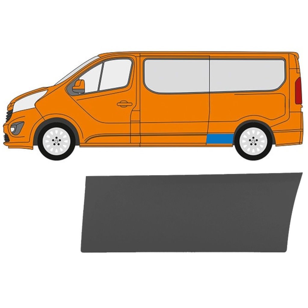 Side trim for Opel Vivaro 2014-2019 / Left