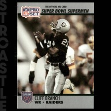 1990 Pro Set Super Bowl XXV Silver Anniversary - Cliff Branch #46