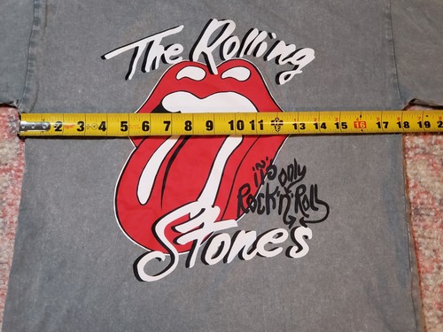 Zara Gray T-Shirt-The Rolling Stones "It's Only Rock 'N' Roll"-Youth Size 11-12 - Picture 8 of 10