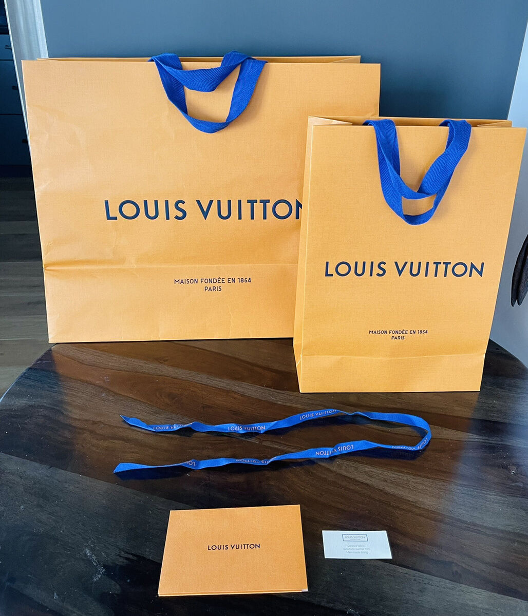 TWO (2) LOUIS VUITTON Gift Shopping Bag + Cards | eBay TWO (2) LOUIS VUITTON Gift Shopping Bag + Cards | eBay