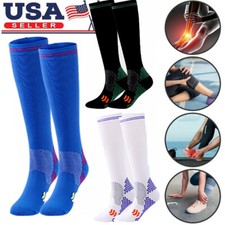 3x Neuropathy Socks for Women Men New Compression Sock 20-30 mmgh Soothe Relief