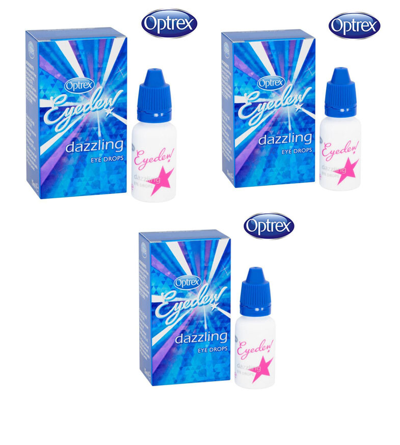 Optrex Eyedew Dazzling Drops Eye Whitening Blue Eyedrops 10ml Choose