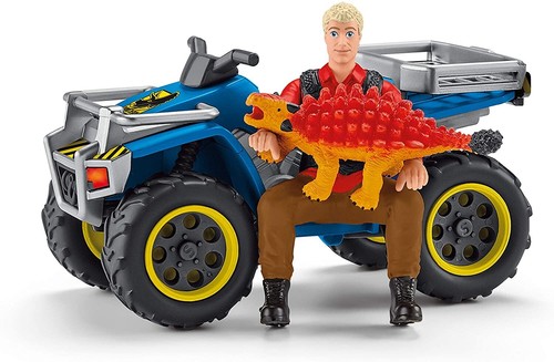 Juego Dinosaurs Quad Escape from Velociraptor Jurassic World Schleich 41466 - Imagen 3 de 6