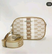 Michael Kors Women's Jet Set Travel Crossbody Bag, Size Medium - Beige