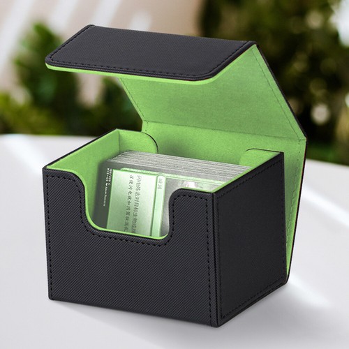 fr Trading Card Deck Box PU Leather Card Box Card Storage Box for TCG Baseball C - Zdjęcie 1 z 21