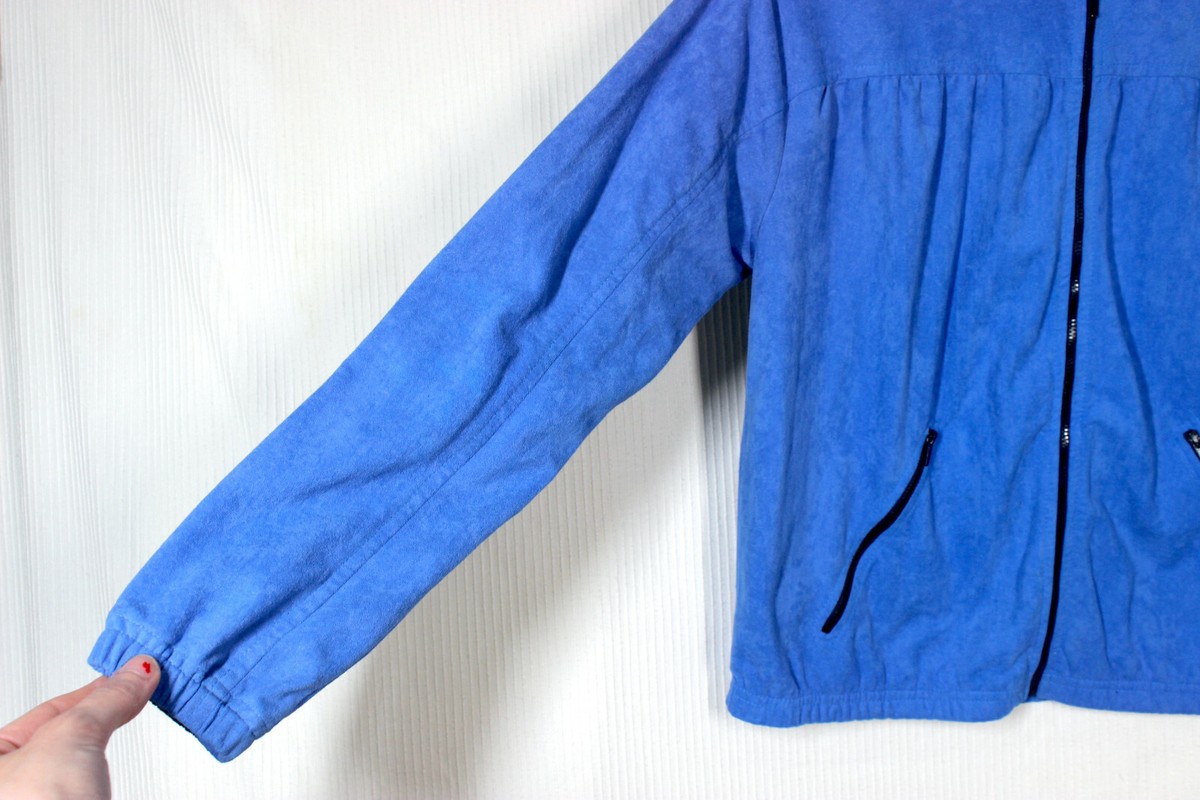 フィラ　us70s 80sジャケット Vtg 70s FILA Track Jacket M US6 Terry Cloth Microfiber Blue