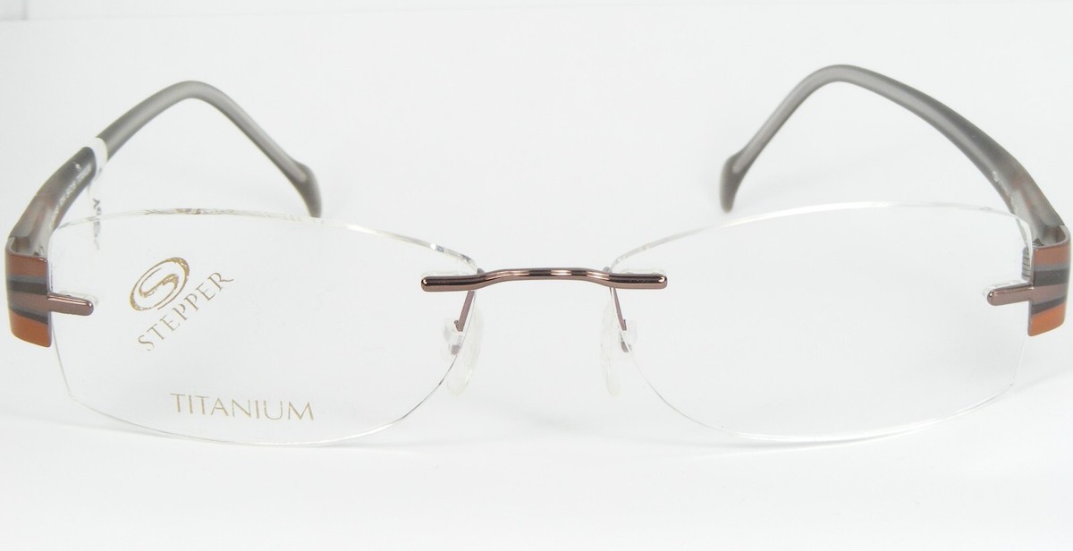 STEPPER SI-93549 F011 MULTICOLOR EYEGLASSES GLASSES TITANIUM RIMLESS  54-16-135mm