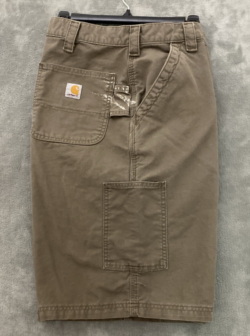 Carhartt Men's Brown Carpenter Work Cargo Pockets Shorts Size 40 B147 LBR