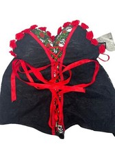 Corset Rose Skull Corset Sz L Spirit Halloween
