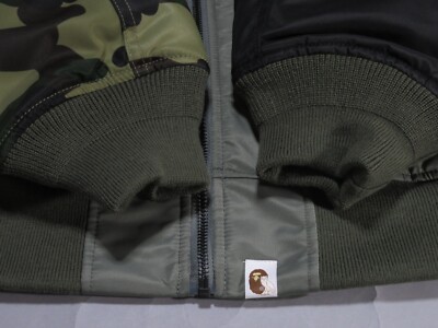 32687 bape x ovo loose fit MA-1 olive S | eBay