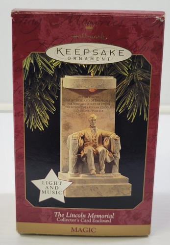 *X) 1997 Hallmark Keepsake The Lincoln Memorial Magic Weihnachtsschmuck - Bild 10 von 15