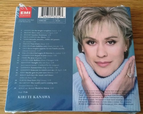 KIRI BY KIRI TE KANAWA CD NEW AND SEALED - Picture 2 of 2
