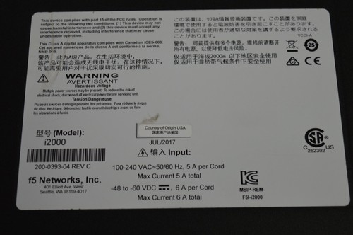 F5 Networks Big-IP i2000 Series i2600/i2800 Local Traffic Manager - Picture 4 of 6