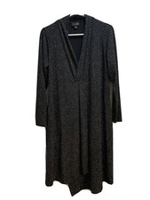 NWOT J. Jill Wearever Collection Polka Dot Faux Wrap Dress Black And White Sz SP