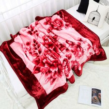 Korean Fashionable Blanket: Red Rose pattern