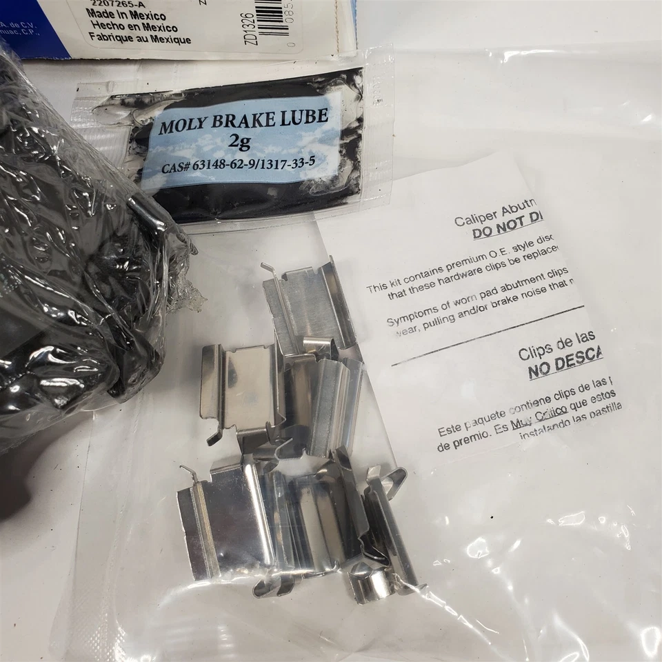 08-12 Juego de pastillas de freno de disco Chrysler Dodge Volkswagen - QuickStop Wagner ZD1326 Foto 3 de 4