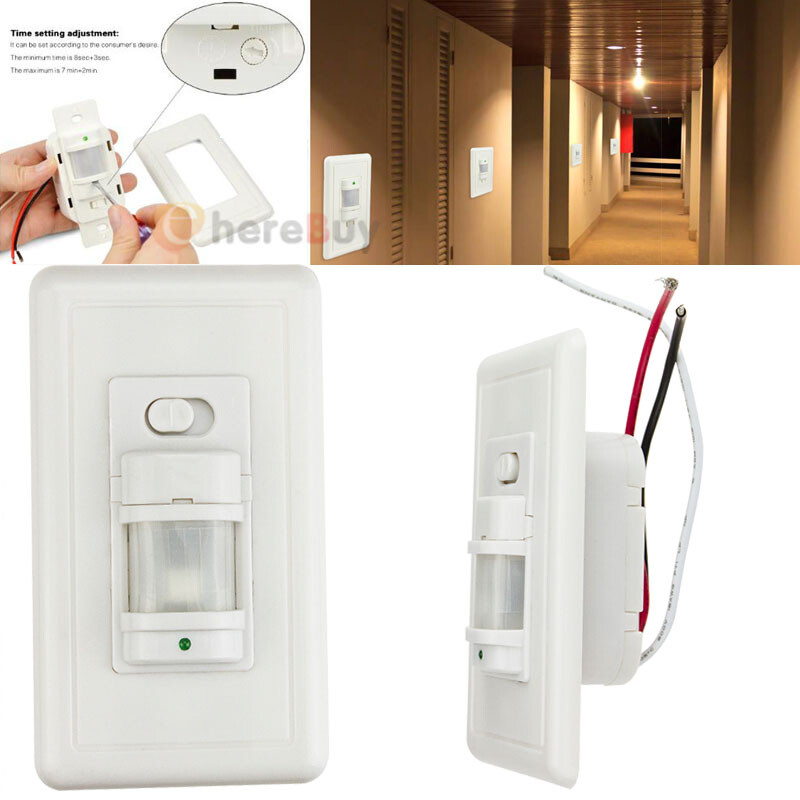 Motion Sensor Smart Light Switch PIR Infrared Motion Activated Wall ...