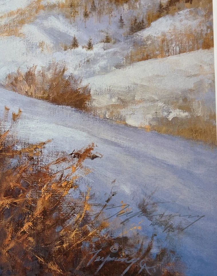 Howard Terpning Artist Proof 27/50 Señales en el viento 27x19 Foto 2 de 4