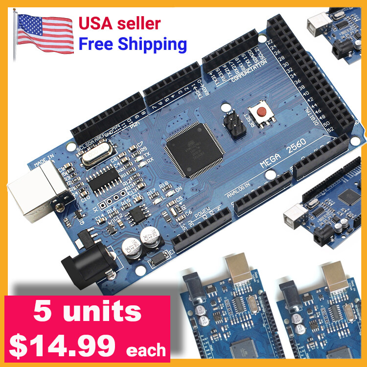 CH340 ATmega 2560 R3 Board Compatible with Arduino MEGA 2560 IDE + Case ...
