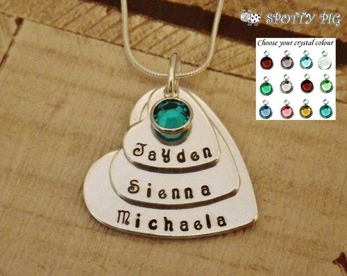 Personalised Necklace Childrens Names 3 
