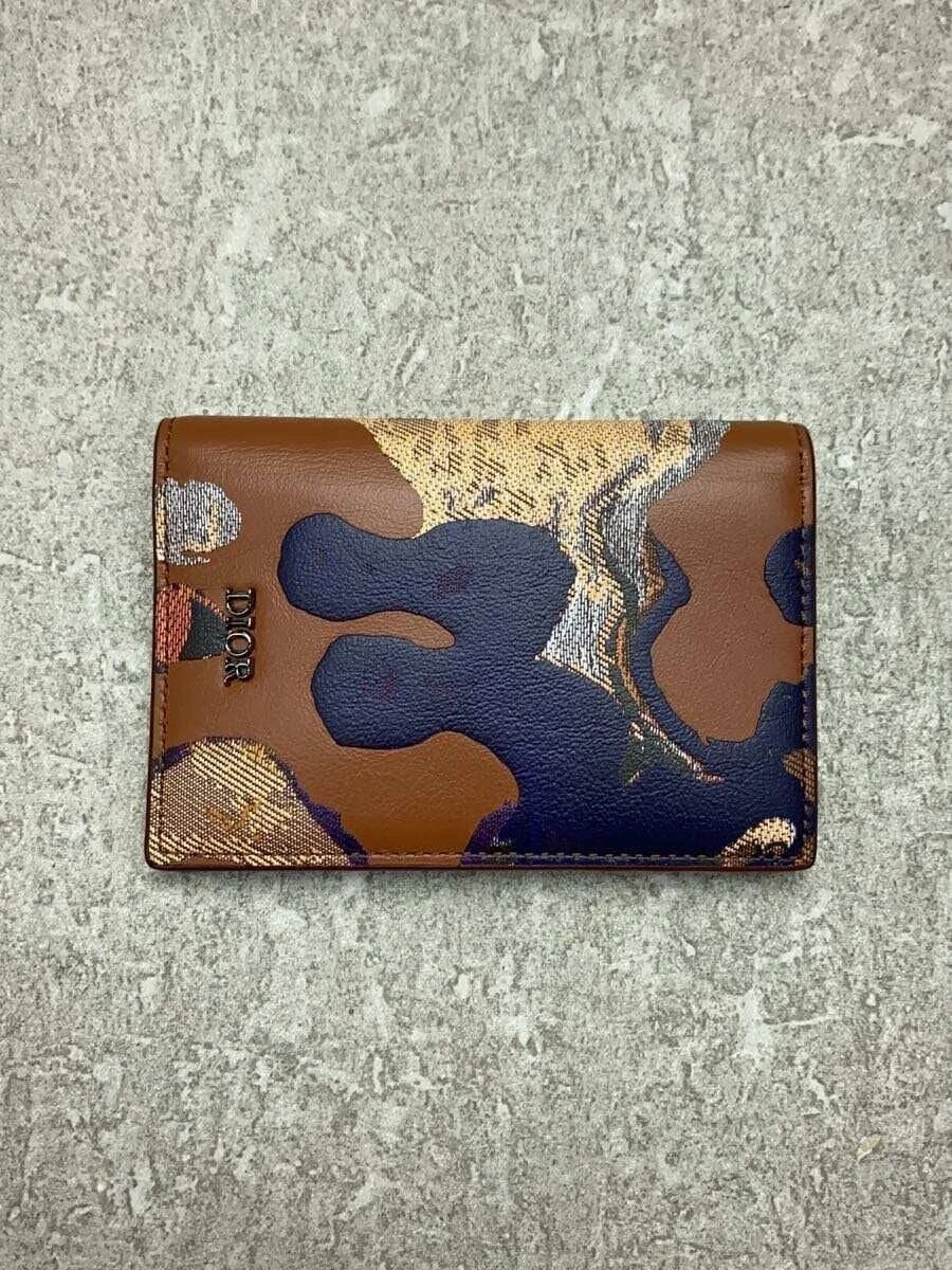 Étui à cartes Christian Dior cuir camouflage homme occasion
