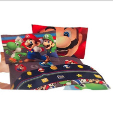 Nintendo's Super Mario Bros. Twin, Full  Queen Sheet Sets - 3  4 Piece