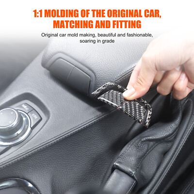 Car Central Storage Box Switch Sticker Carbon Kit For BMW 6 Series E63 2004-2009