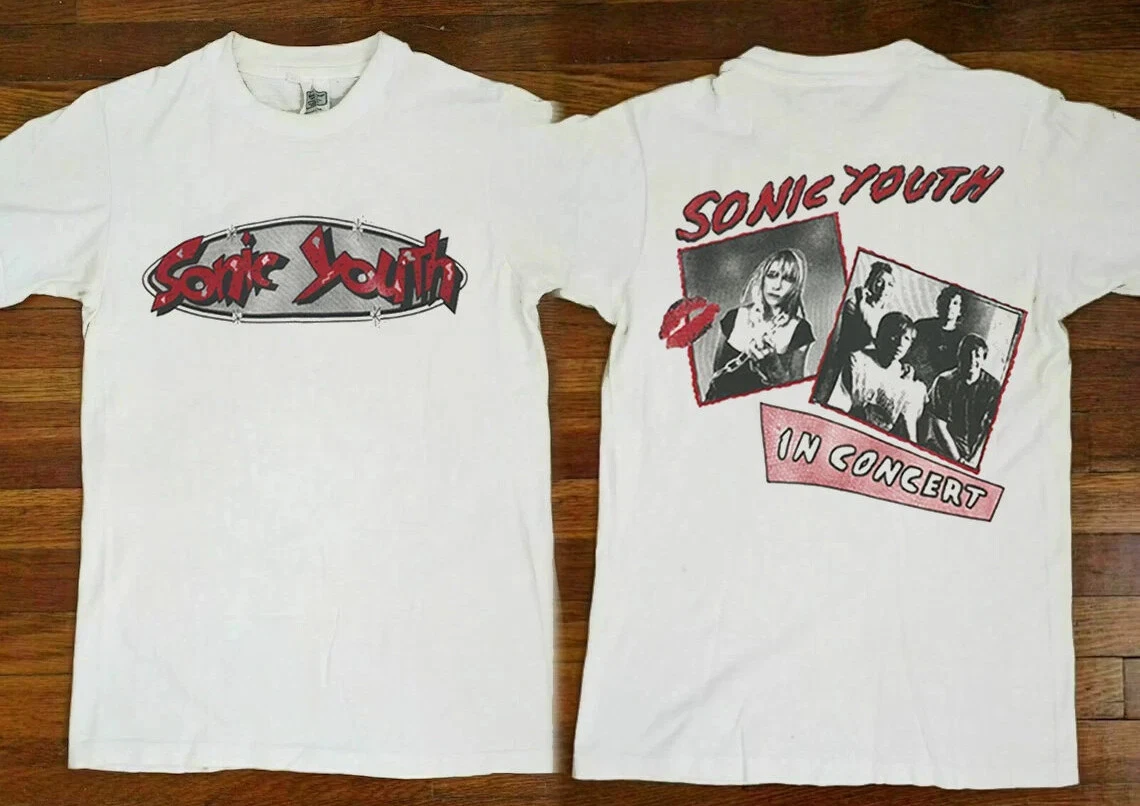 Vintage Sonic Youth In Concert T-Shirt, Sonic Youth Rock Band T-Shirt