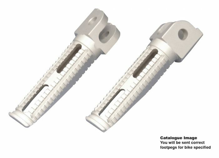 BIKETEK BILLET ALUMINIUM RACE PEGS - RIDER - KAWASAKI - ALLOY