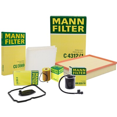 #ad Mann Oil Air Paper Cabin Fuel Transmission Filter Service Kit For Sprinter 3.0L $110.95