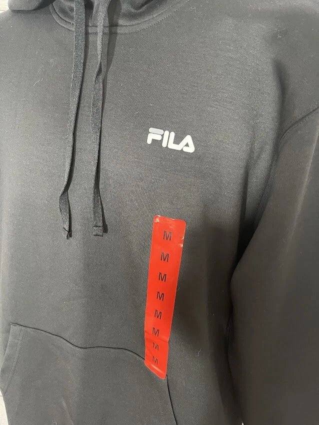 Sudadera con capucha negra para hombre FILA talla M mediana Foto 4 de 4