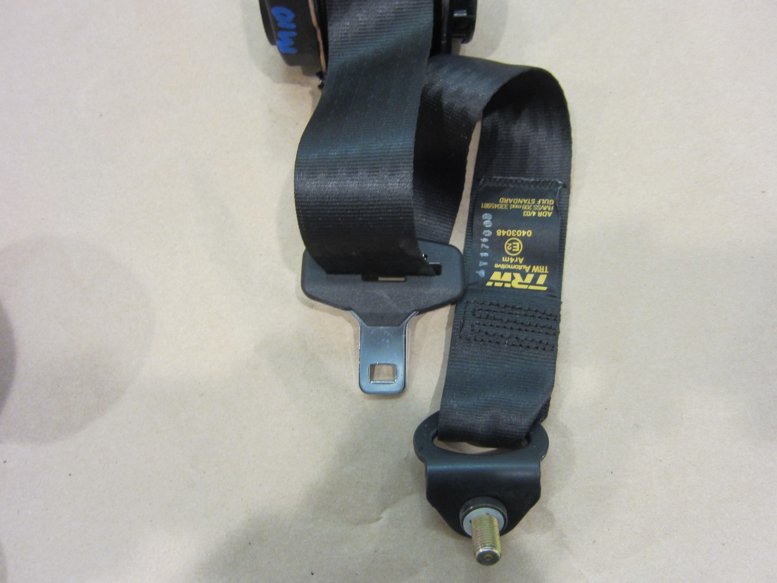 Maserati Quattroporte Center Rear Seat Belt...Part# 66948400