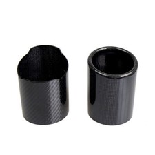 Car Exhaust Pipe Real Carbon Fiber Cover Exhaust Tip Muffler End Pipe Universal 