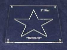 Star 6 Inch 1/4" Quilt/Woodworking Template- Acrylic