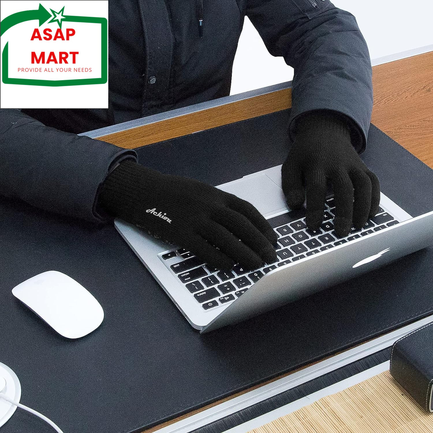 Achiou Winter Gloves, Glove for Men Women, Upgraded Touch Screen Texting Warm Ru