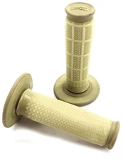 Renthal Dual Compound Tapered 1/2 Waffle Natural Gum Grips (G166)