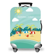 WUJIAONIAO Travel Luggage Cover Baggage L (for 25--28 inch luggage) Beach