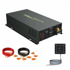 5000W Pure Sine Wave Power Inverter 12V to 110V 220V Remote Switch Car Motor