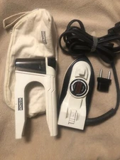 OSROW Vintage Tourist Mini Travel Iron With Steam - Dual voltage adapter, Bag.