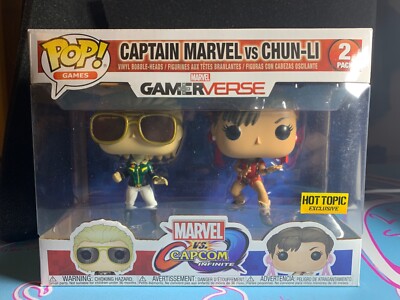 Funko POP Gamerverse Captain Marvel Vs Chun-Li Vinyl Hot Topic