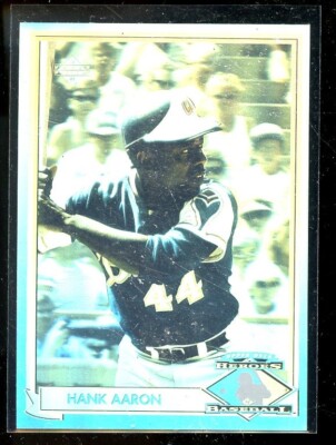 hank aaron holographic card Hank Aaron Upper Deck baseball hologram insert card 1991