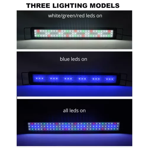 Aquarium Leuchte 30-90cm Aquarium LED Lampe Überkopf Vollspektrum Pflanzenbeleuchtung - Bild 4 von 15