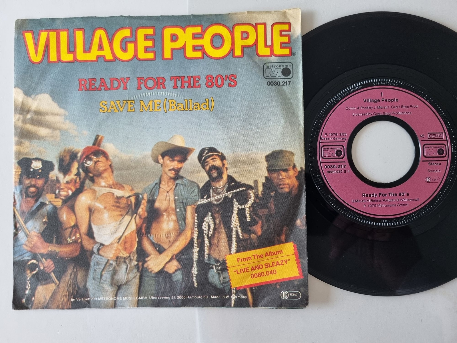 Village People - Ready For The 80's 7'' Vinyl Germany