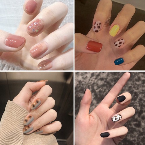 Nail Art Stickers Self-Adhesive DIY Stylish Nail Wraps Full Cover Sticker14Tips - Picture 5 of 30