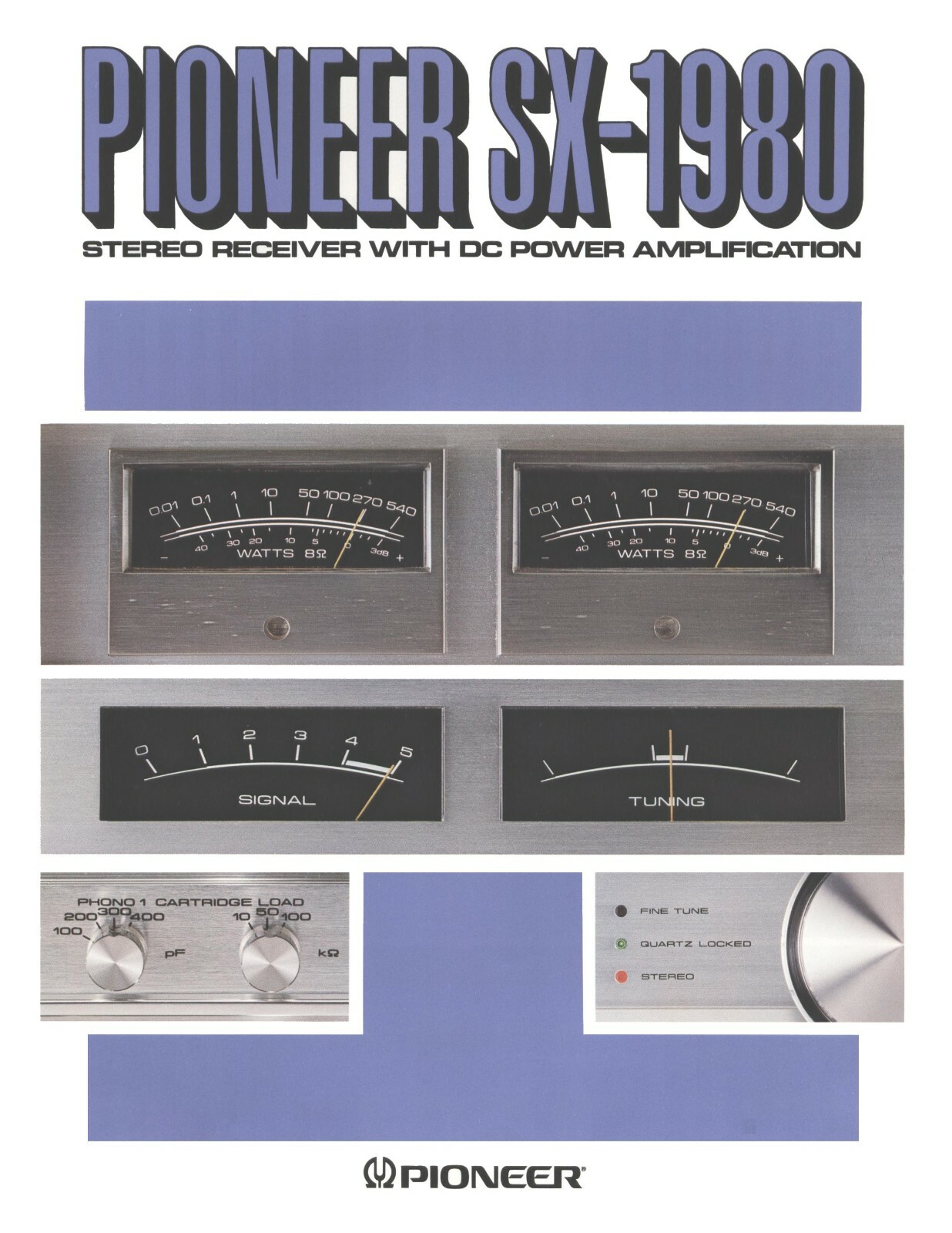 High-res scans of the rare brochure for Pioneer SPEC SX-1980 monster receiver