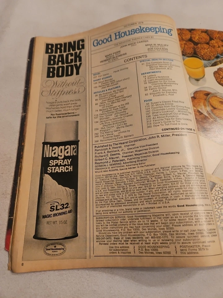 Vintage 1978 October, Good Housekeeping Magazine, Jackie Kennedy Onassis  - Image 2 of 3