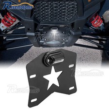 UTV LED License Plate Light Holder For Polaris RZR Ranger General CanAm Kawasaki