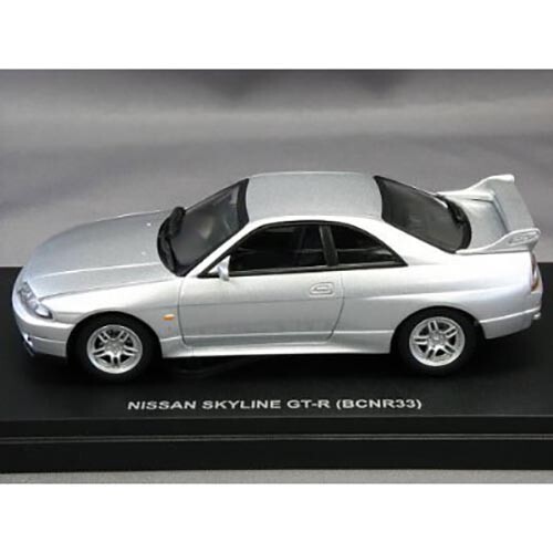 Kyosho 1/43 NISSAN SKYLINE GT-R BCNR33 R33 1995 Model Car SILVER